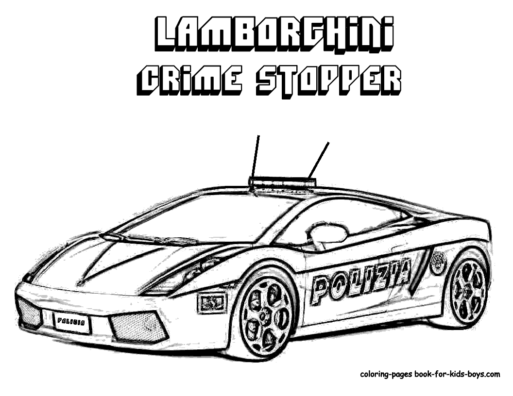 Lamborghini Police Car Coloring Pages Lego - Colorine.net | #1331