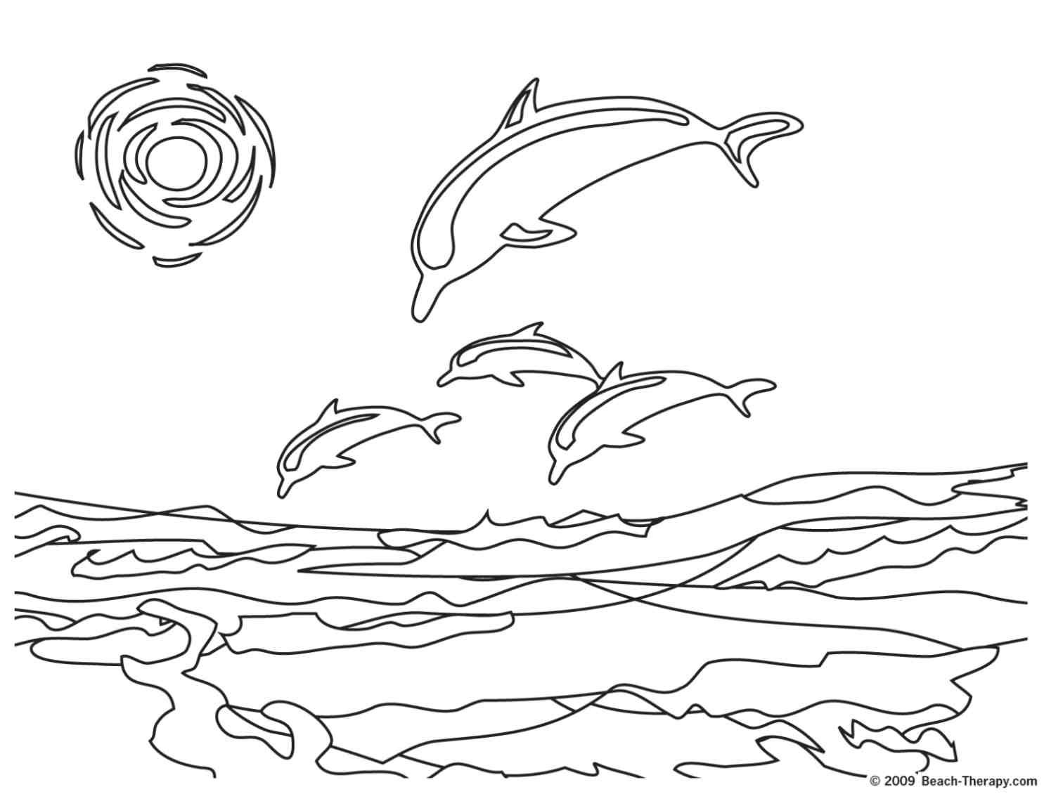Printable Dolphin Coloring Pages Kids - Colorine.net | #16055