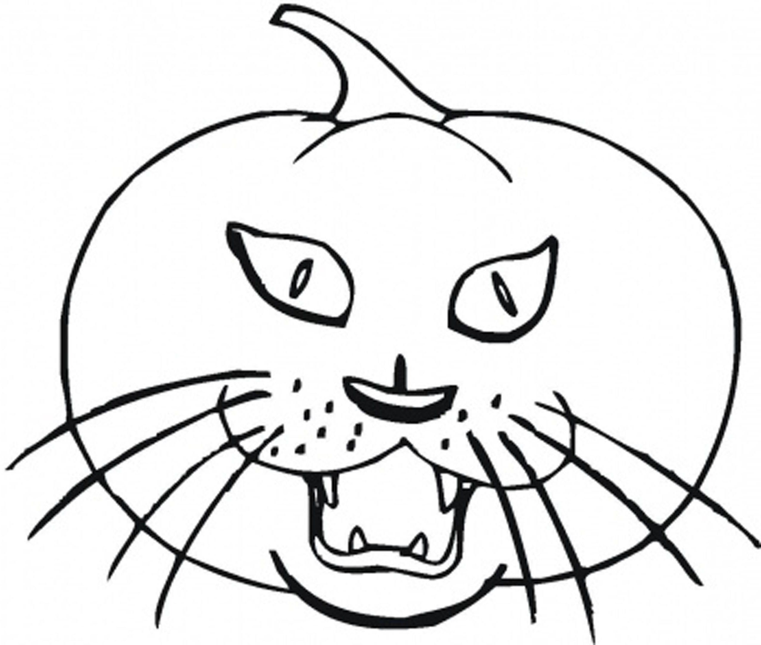 Free Printable Halloween Cat Coloring Pages