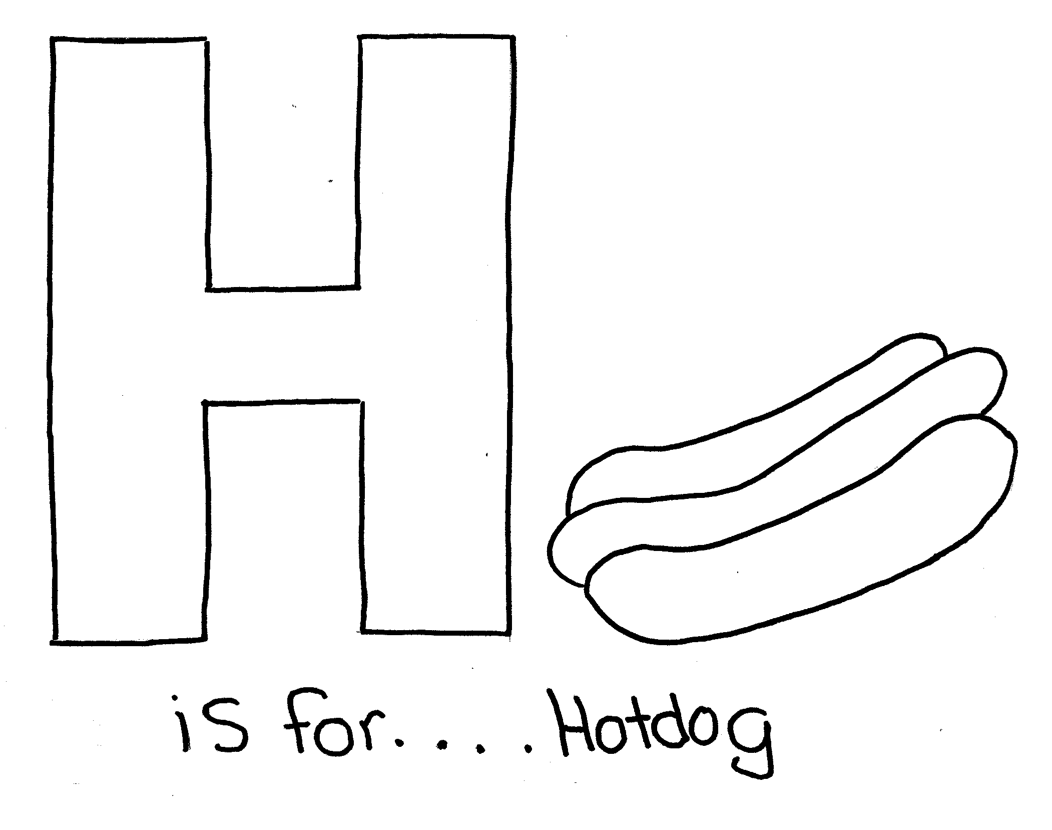Things That Start With The Letter H Coloring Pages - Coloring Home