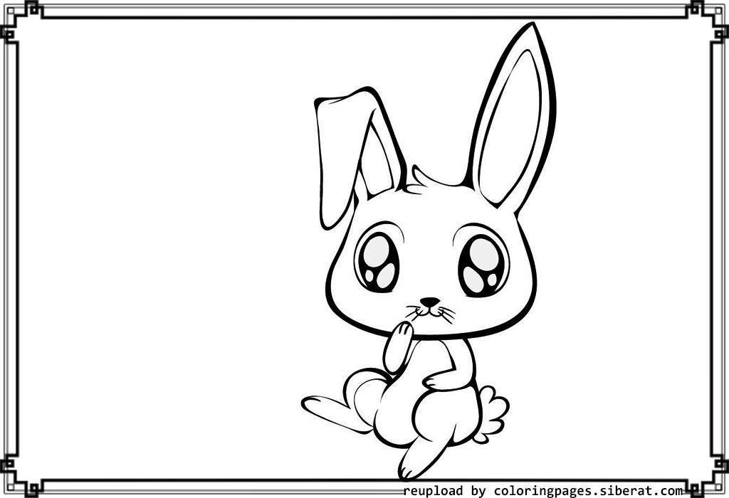 Cute Baby Bunny Coloring Pages - Coloring Home