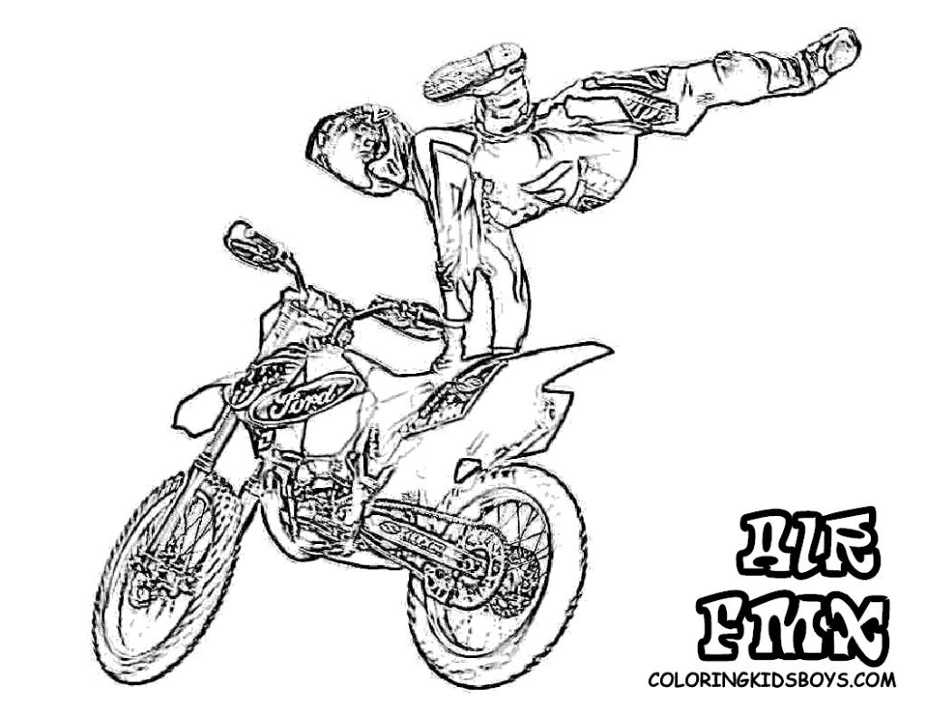 Dirt Bike Coloring Pages | Coloring pages for Boys | #39 Free ...
