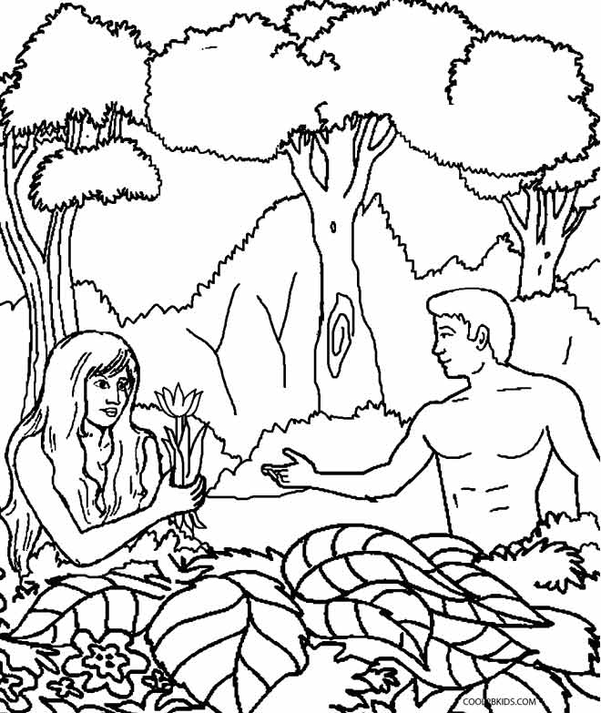 Adam and Eve Coloring Pages: The Beautiful Moments - VoteForVerde.com