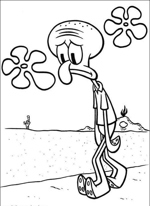 Coloring Page Of A Sad Face - Coloring Home