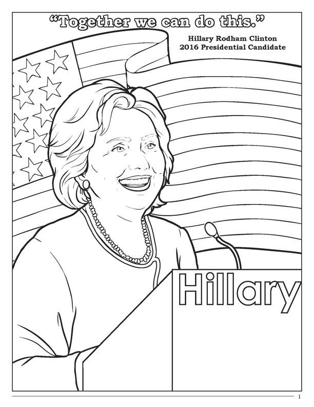Coloring Books | Hillary Clinton Coloring and Activity Book