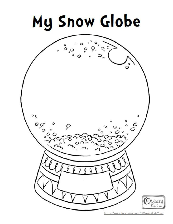 Snow Globe Coloring Pages - HiColoringPages