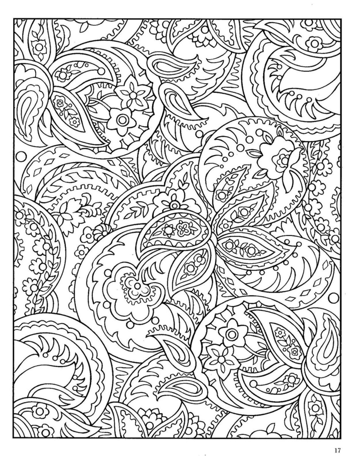 paisley design coloring pages | Best Coloring Page Site