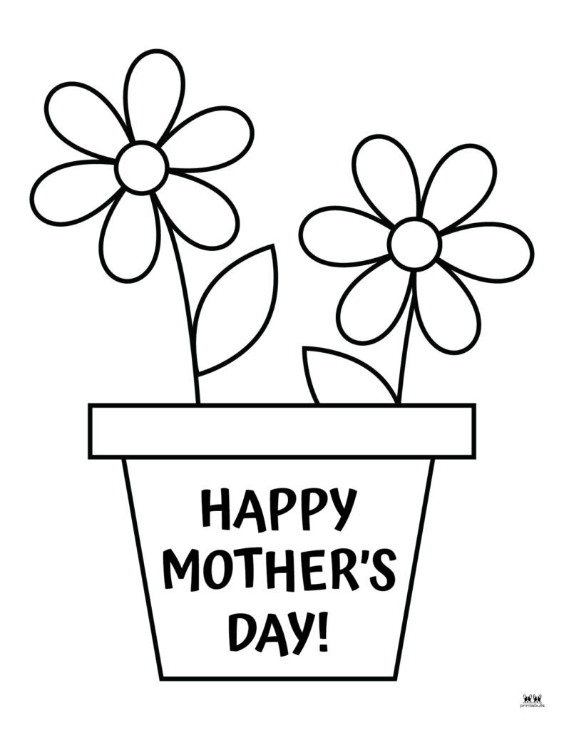 Mother's Day Coloring Pages - 50 FREE Printables | Printabulls