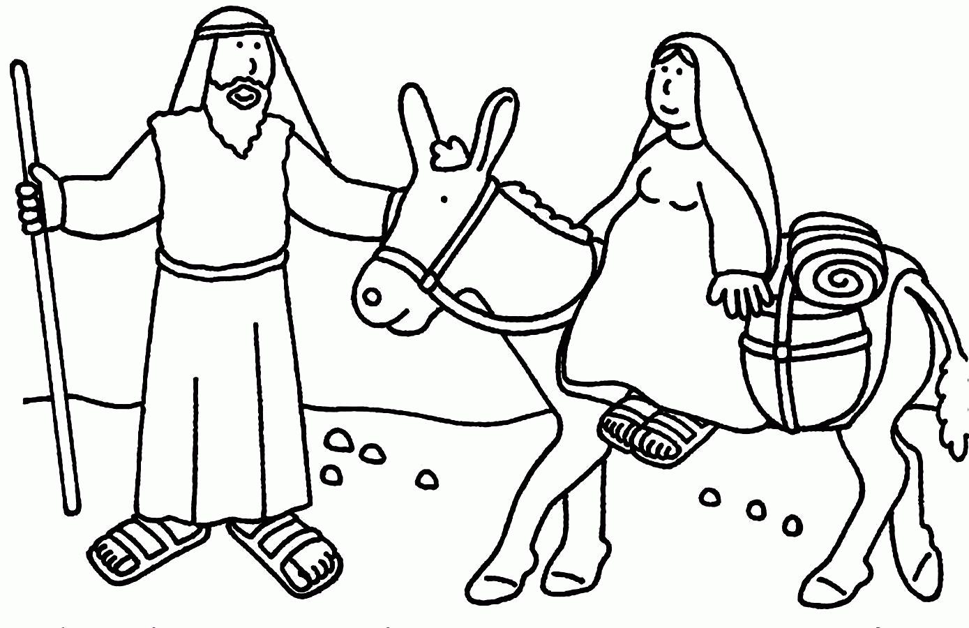 Bible Christmas Coloring Pages - Coloring Home