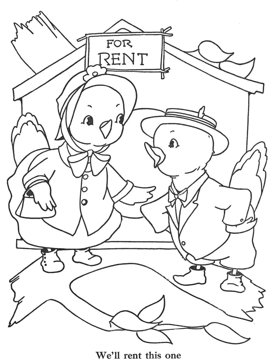 Vintage Coloring Book Pages - Coloring Home