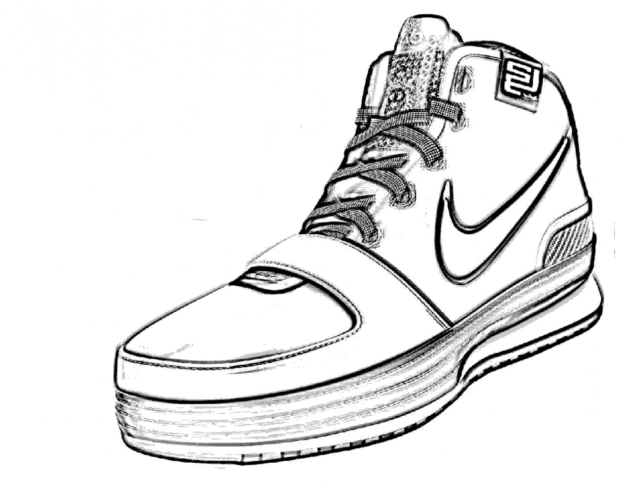Nike Shoes Coloring Pages Printable Printable Templates
