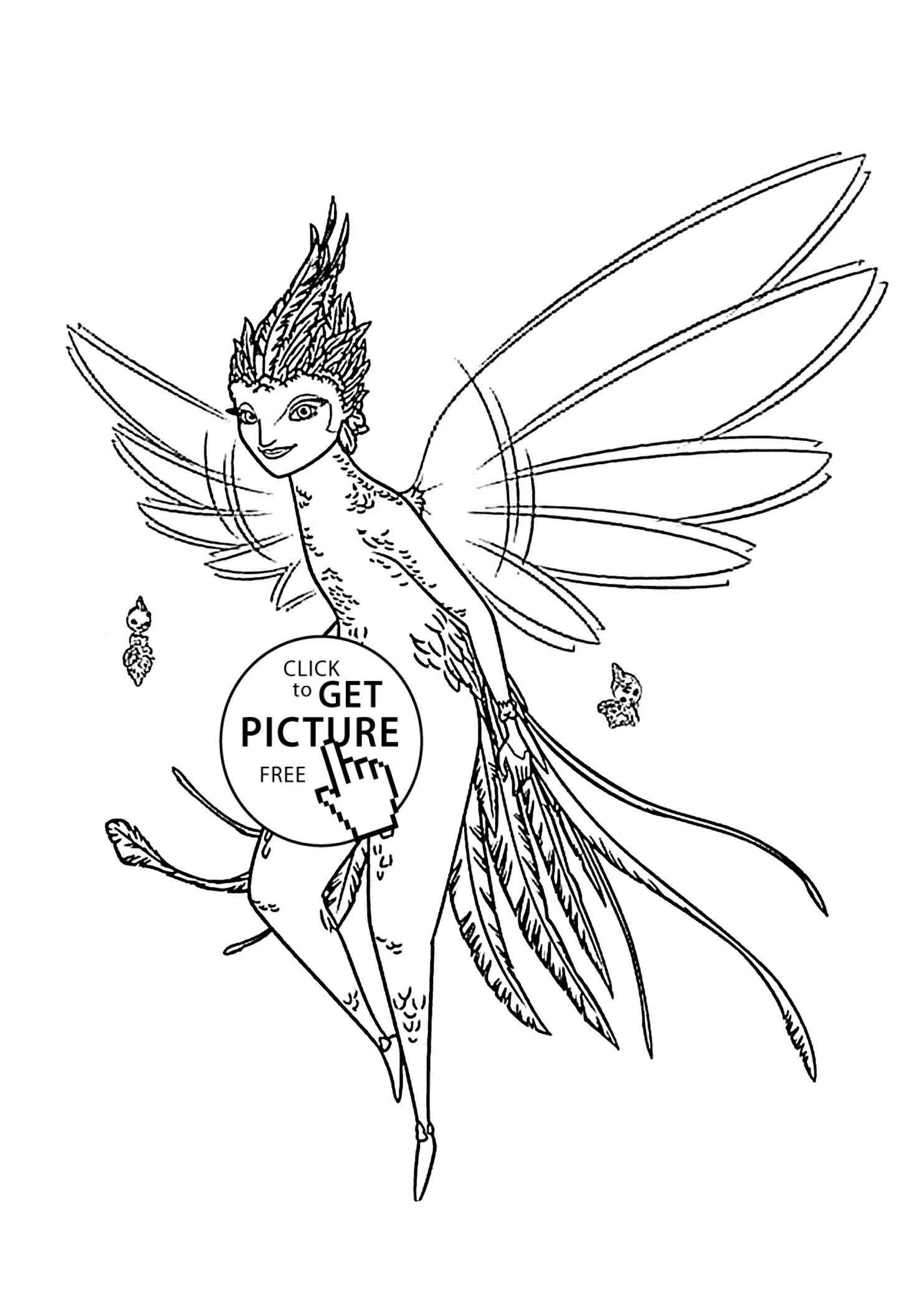 Tooth Fairy from Rise of the Guardians coloring pages for kids ...