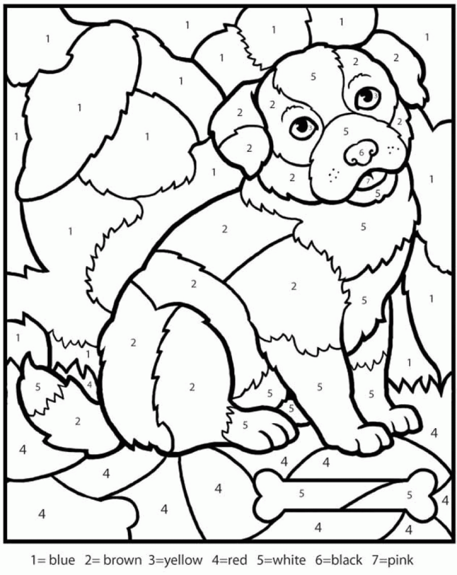 Printable Color By Number Coloring Pages - Coloring Page Photos