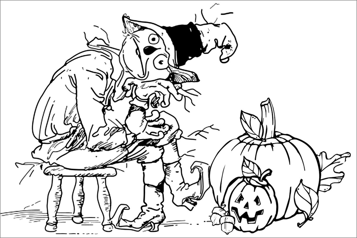 Printable Halloween Coloring Pages For Adults - Coloring Home