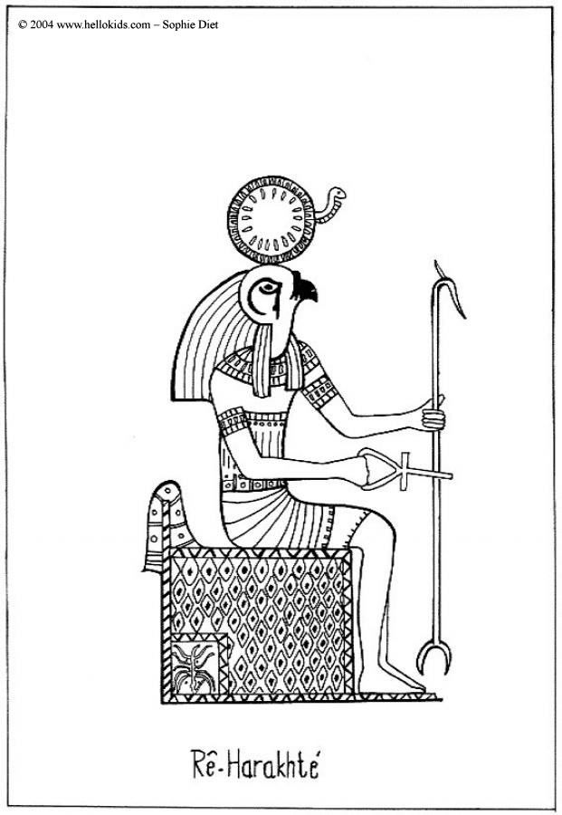 PHARAOH coloring pages - CLEOPATRA QUEEN OF EGYPT for kids