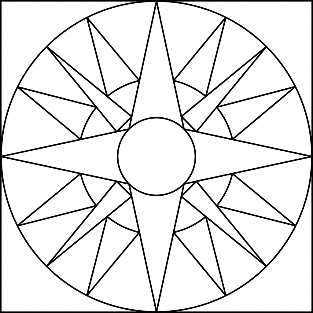 Simple Geometric Coloring Pages Coloring Home