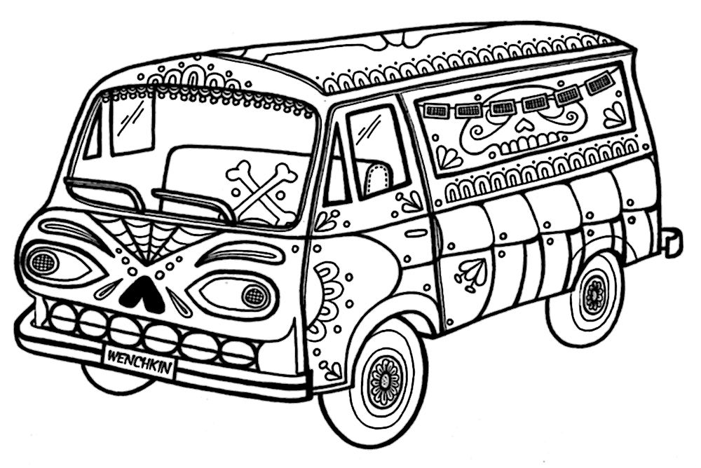 Yucca Flats, N.M.: Wenchkin's coloring pages - Muerto Mobile