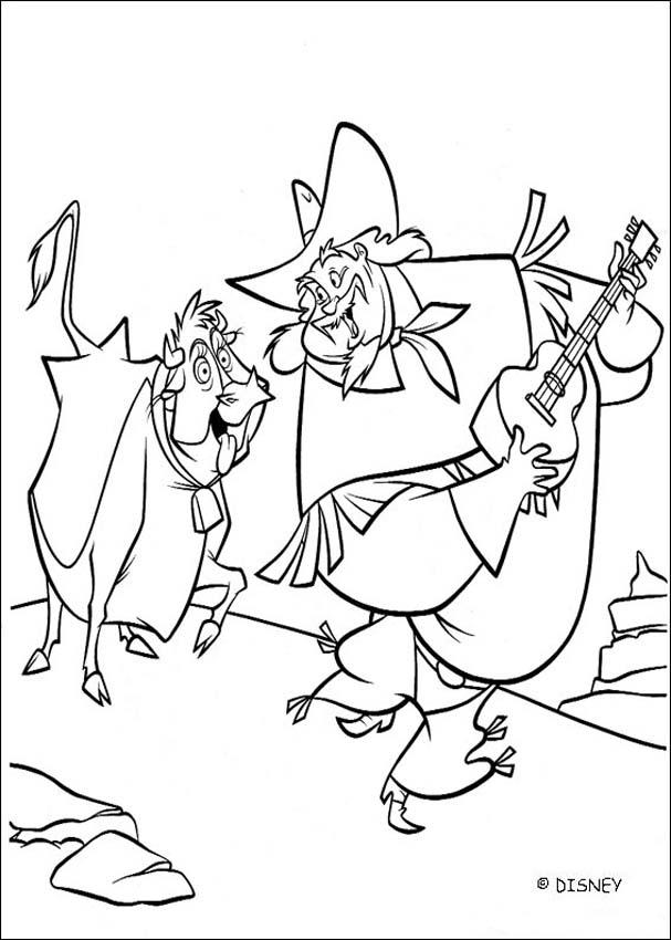 Home on the Range coloring book pages - Bad Alameda Slim