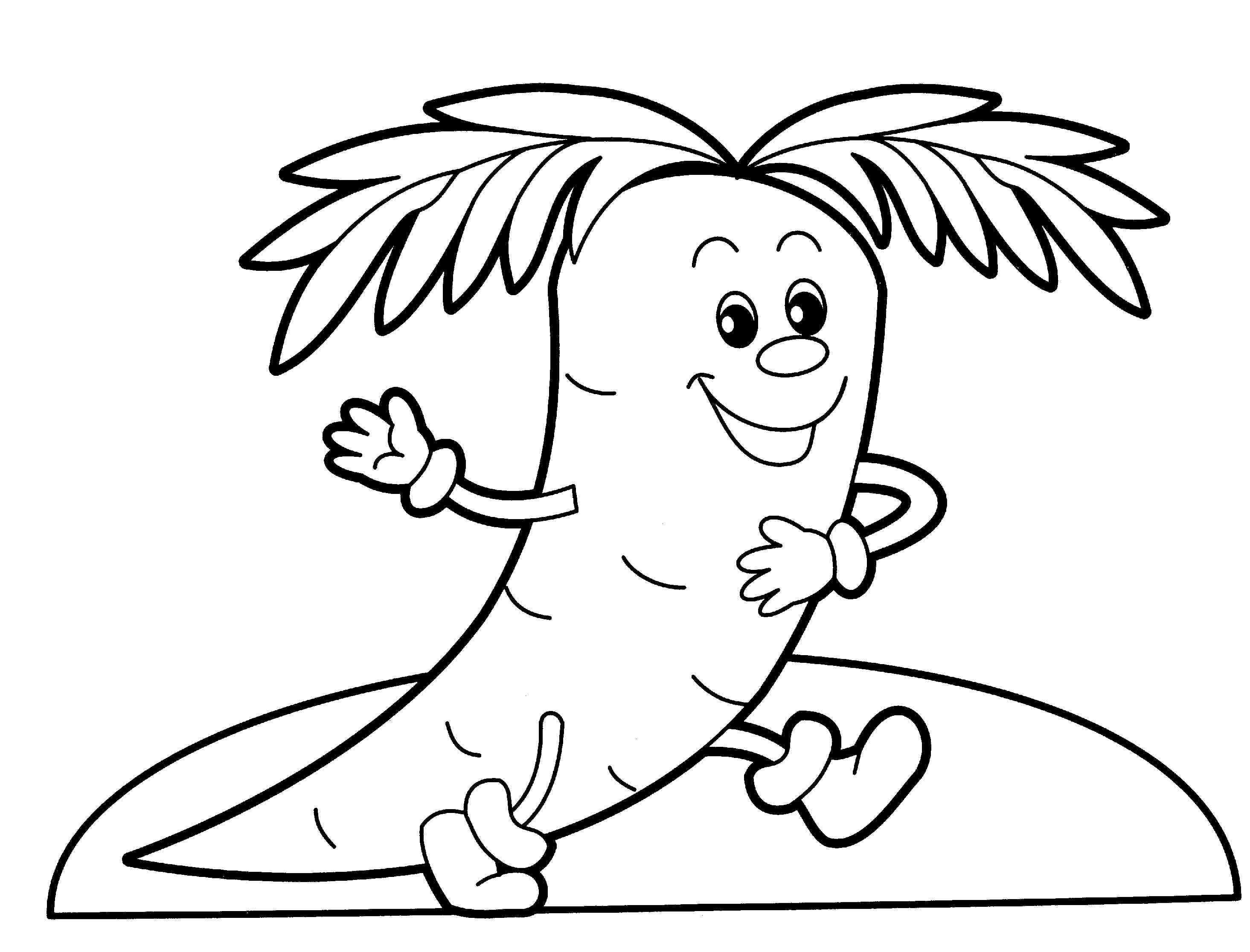 Nature and plants coloring pages for babies 4 / Nature and plants ...