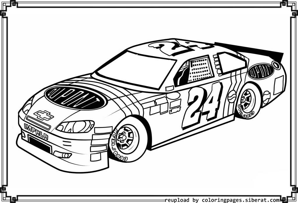 Nascar Coloring Pages For Kids Coloring Home