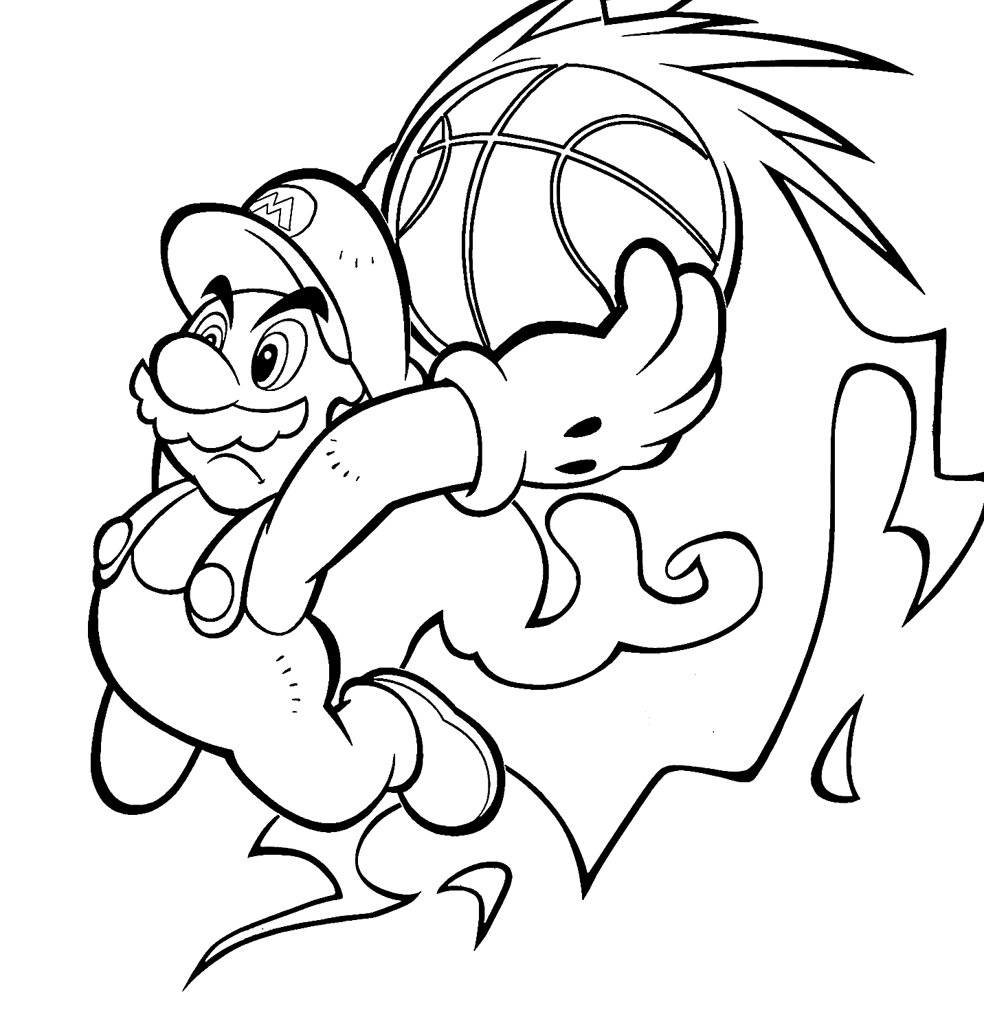 Super Smash Bros Coloring Pages Coloring Home