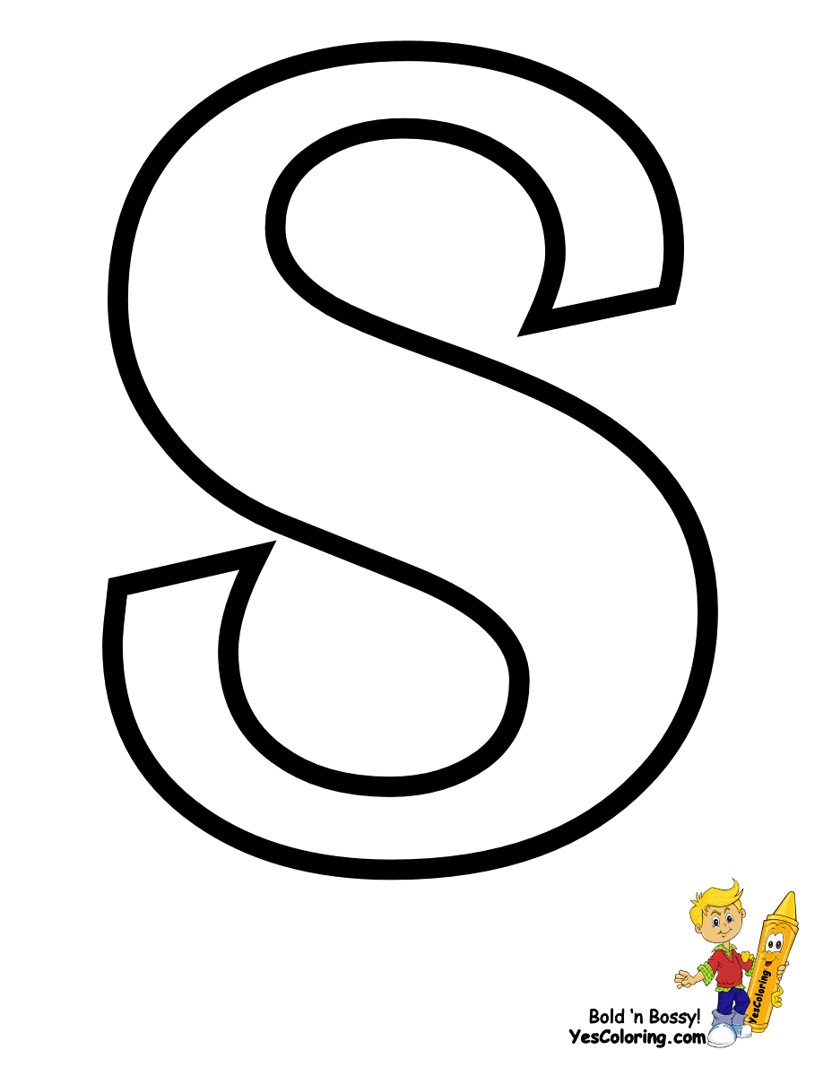 alphabet-coloring-book-page-with-outline-letter-s-vector-image
