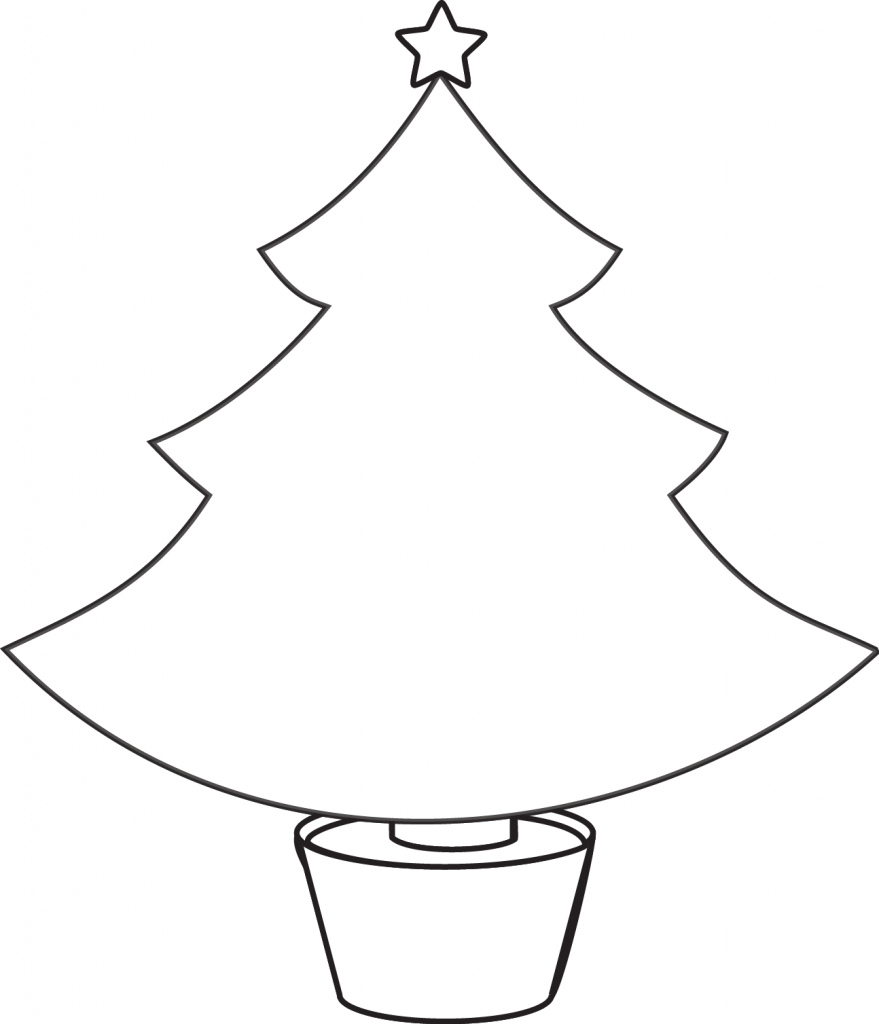 Download 177  Free Christmas Tree Templates Coloring Pages PNG PDF File