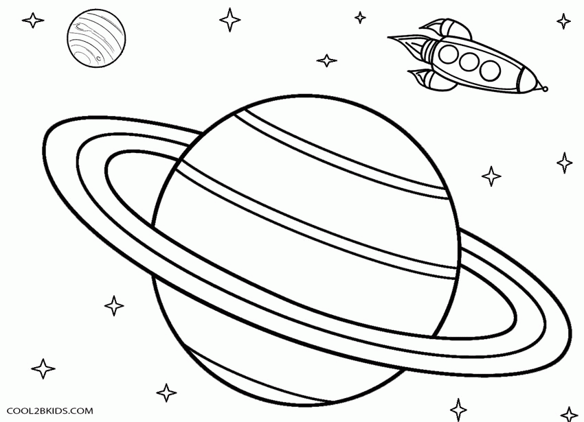 6 Pics of Saturn Planet Coloring Pages - Saturn Planet Outline ...