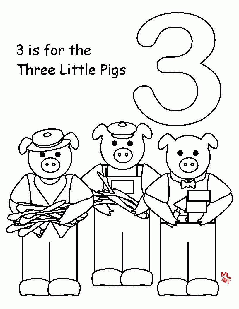 Papers Top 10 Free Printable Three Little Pigs Coloring Pages