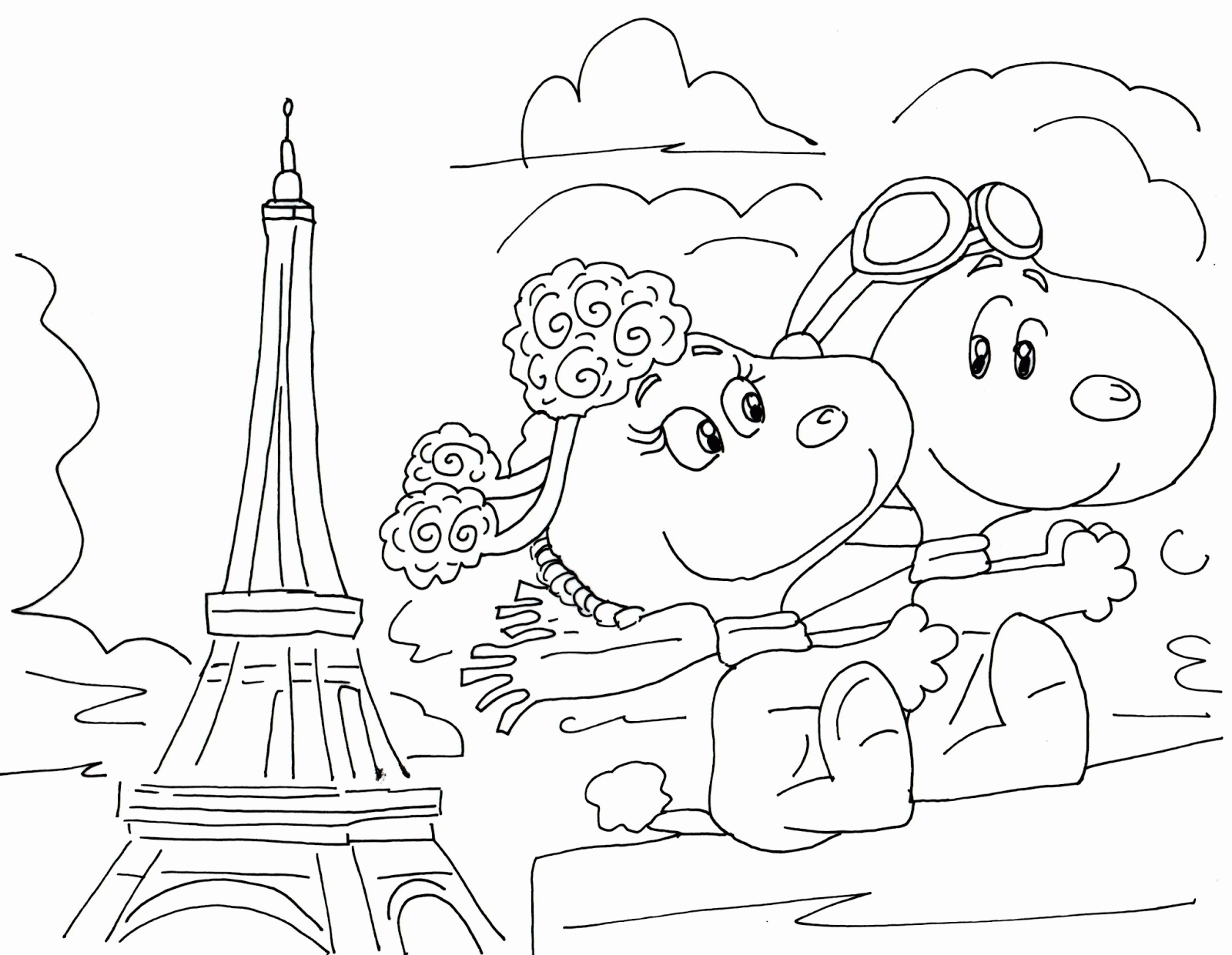 Charlie Brown And Snoopy Peanuts Coloring Page - Coloring Home