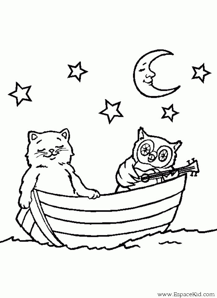 Small boat / Canoe #142334 (Transportation) – Printable coloring pages