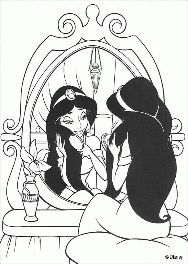 Aladdin Coloring Pages | Forcoloringpages.com