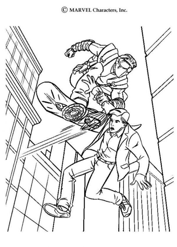 Green Goblin Coloring Pages Free - Coloring Home