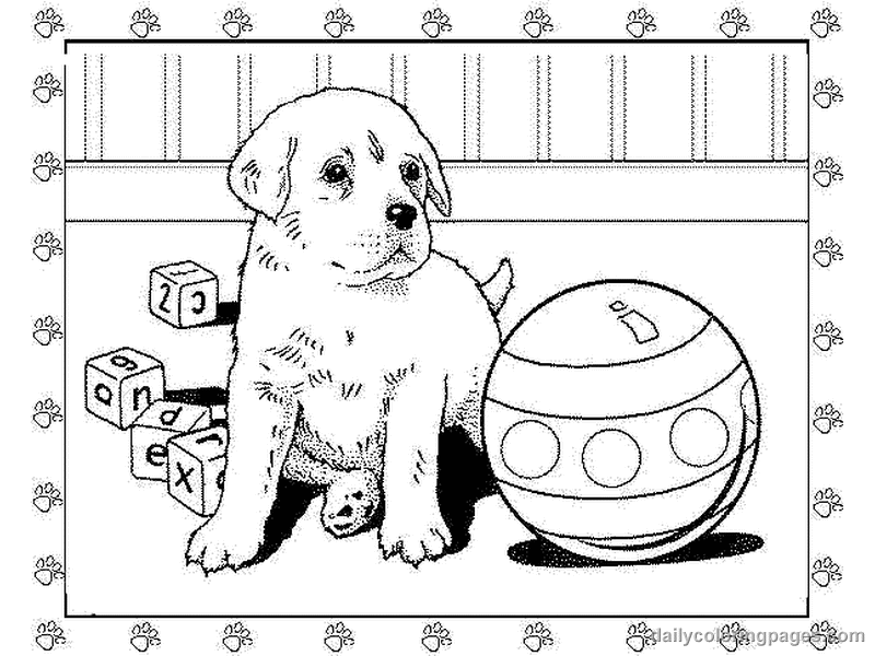 Cute Coloring Pages Of Puppies - Coloring