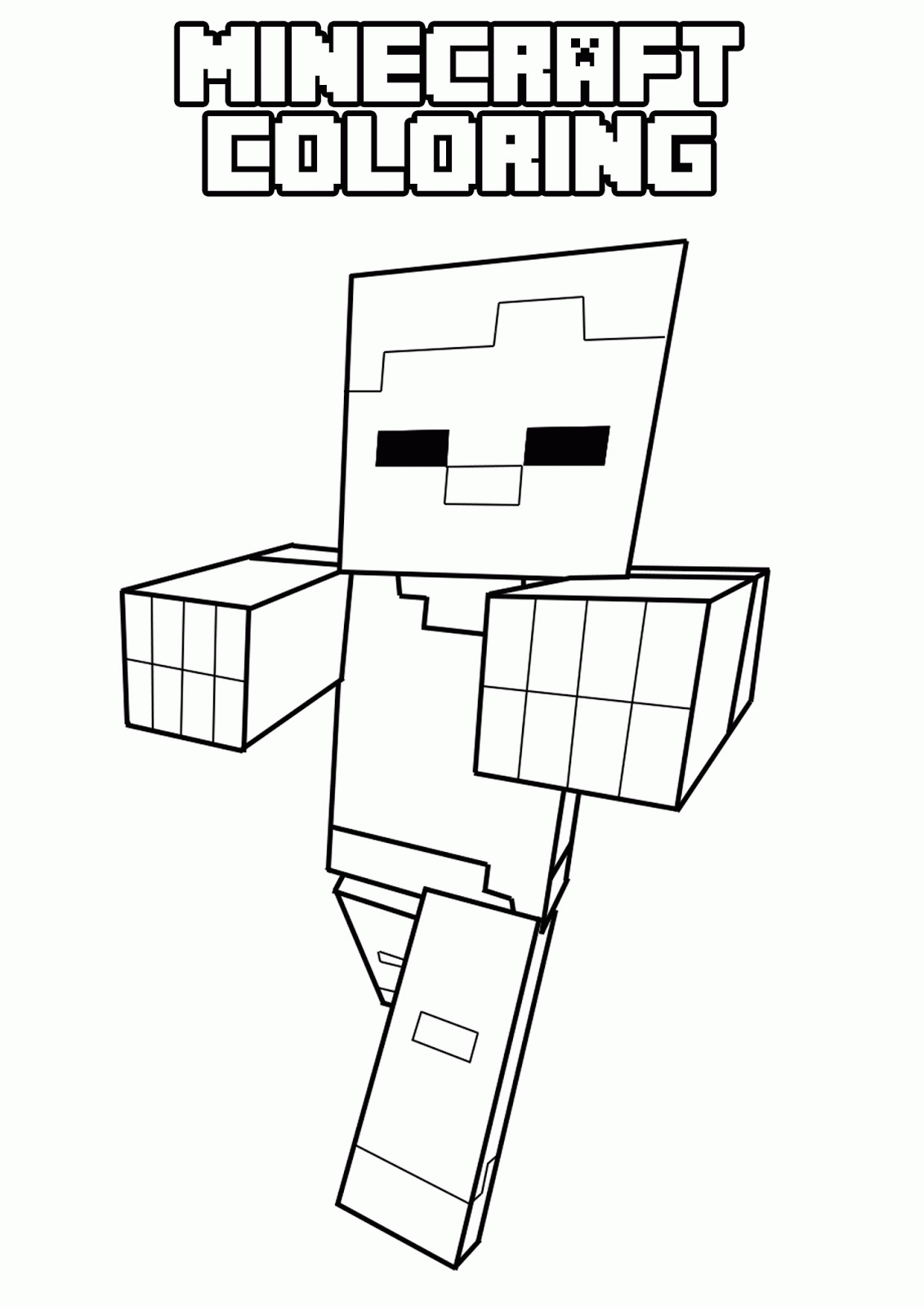 Free Printable Minecraft Pictures To Colour