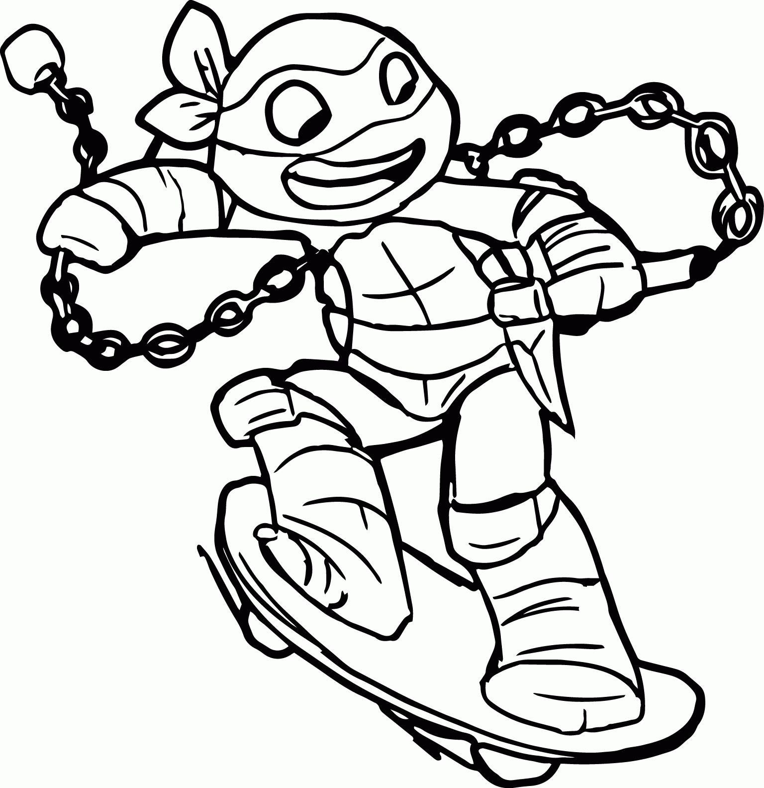 Free Printable Ninja Turtle Coloring Pages Beautiful - Coloring pages