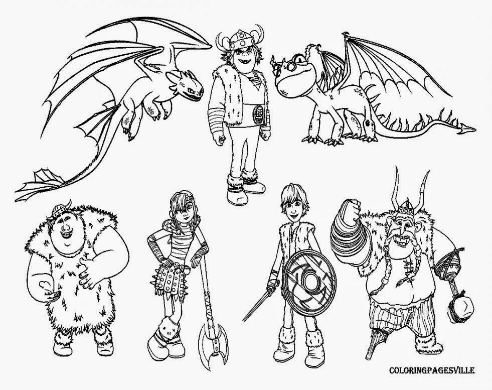 How To Train Your Dragon Coloring Sheets | Free Coloring Sheet