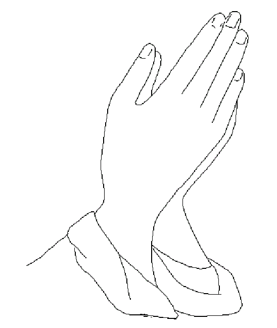 Coloring Pages Praying Hands - Coloring Home