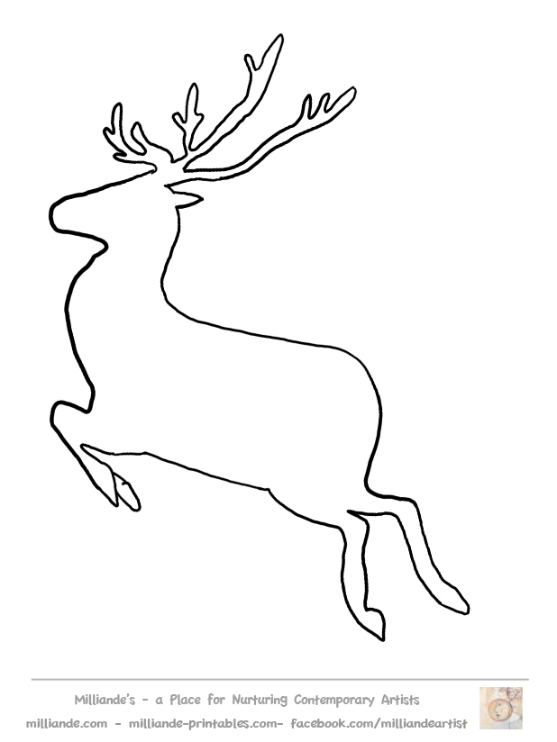 Reindeer Printables Coloring Home
