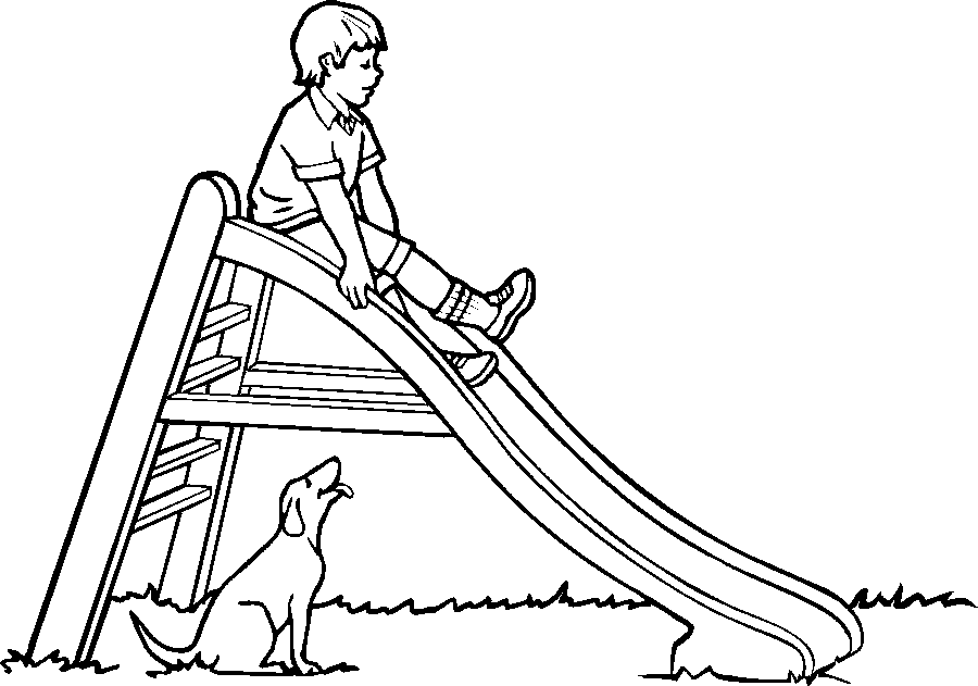 Slide Coloring Pages