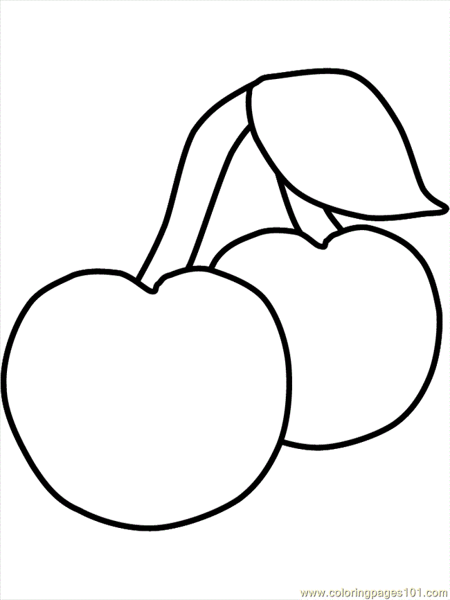 Cartoon Fruit Colouring Pages (page 3)