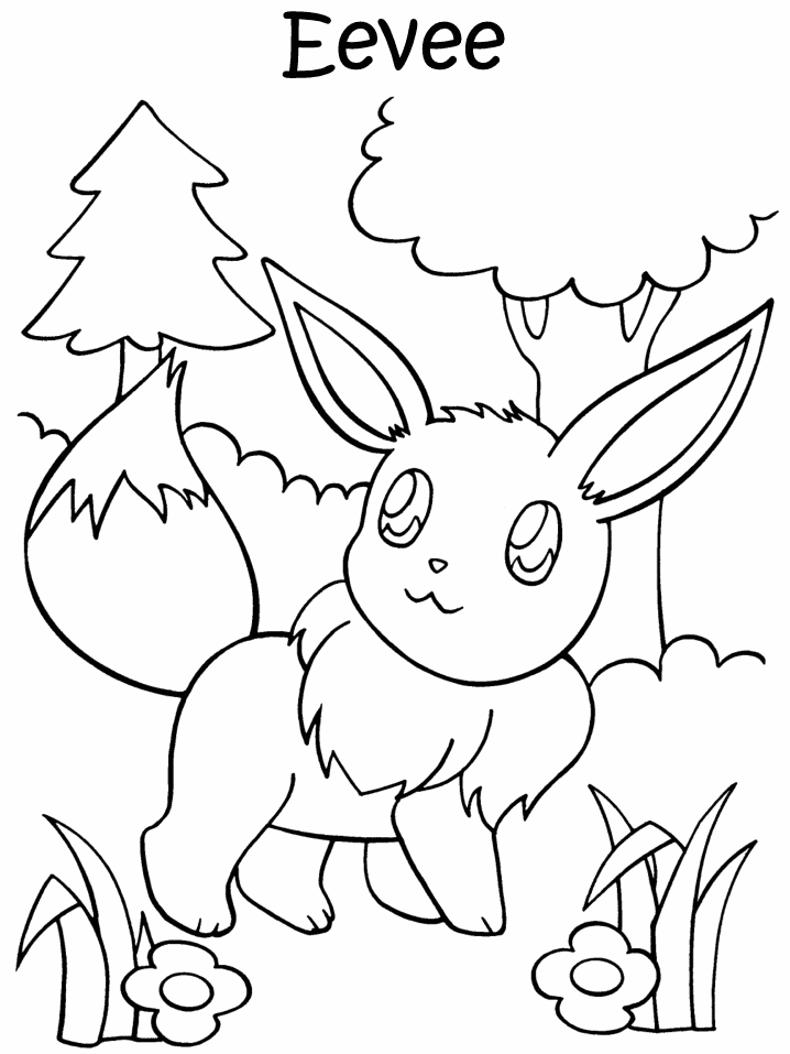 Pokemon Coloring | Cartoon Characters Coloring Pages | Printable 