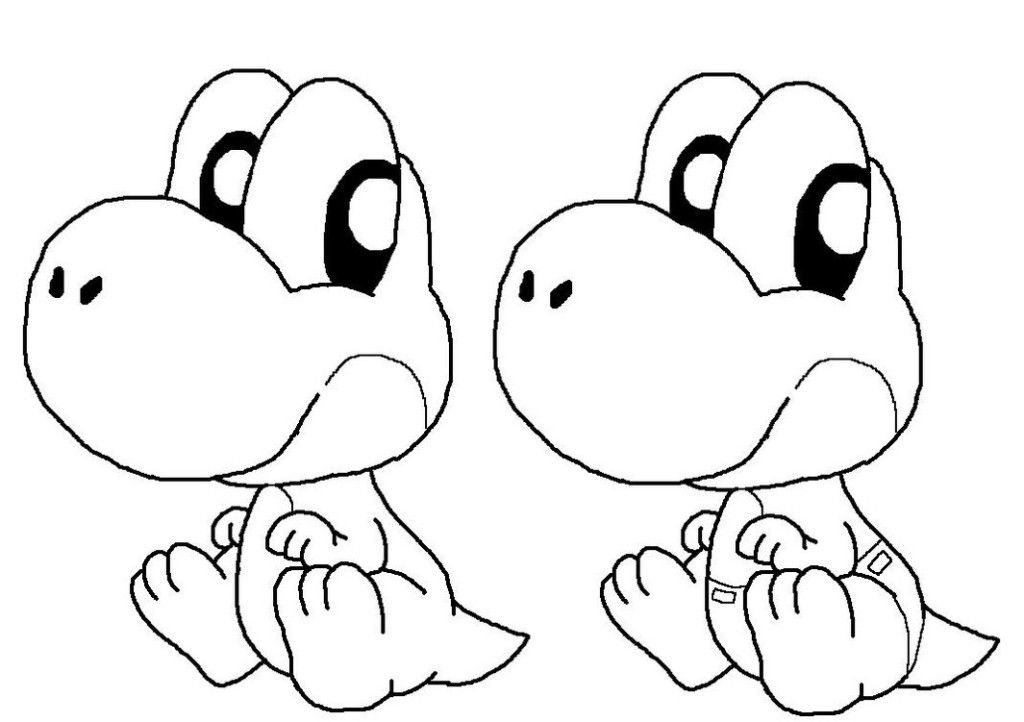 baby yoshi coloring pages  coloring home