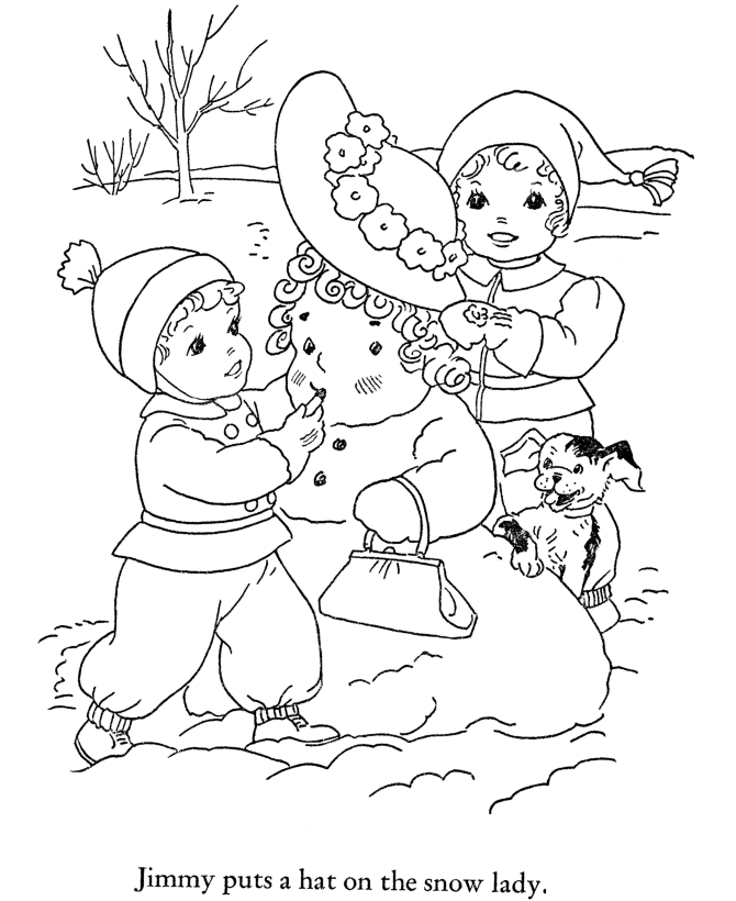 Get Free Printable Winter Coloring Pages For Preschoolers Pictures