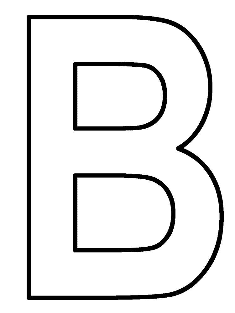 big bubble letters b Colouring Pages (page 2)