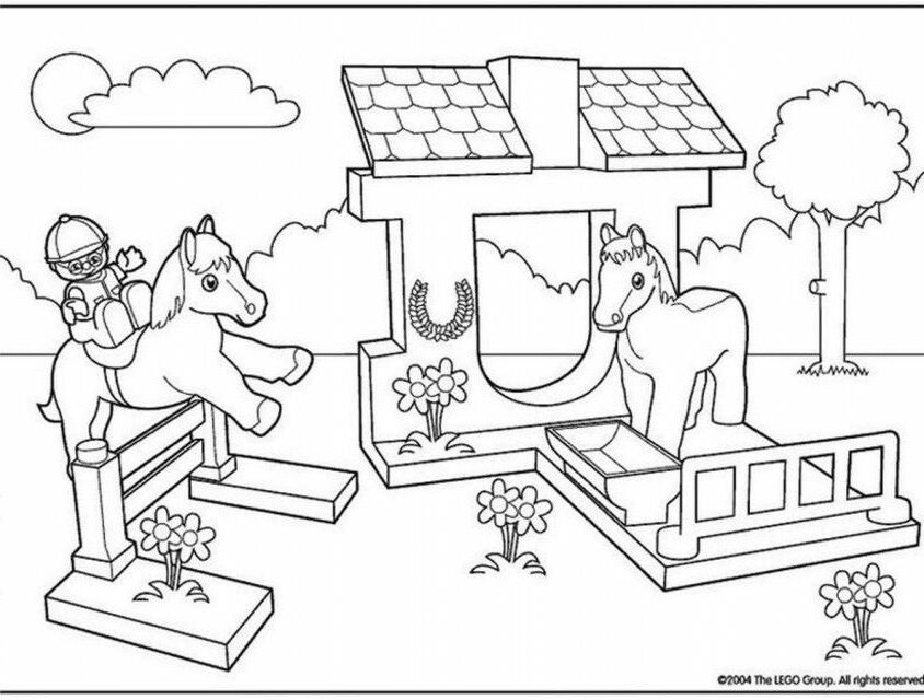 Print Or Download Lego Duplo Free Printable Coloring Pages No 1 