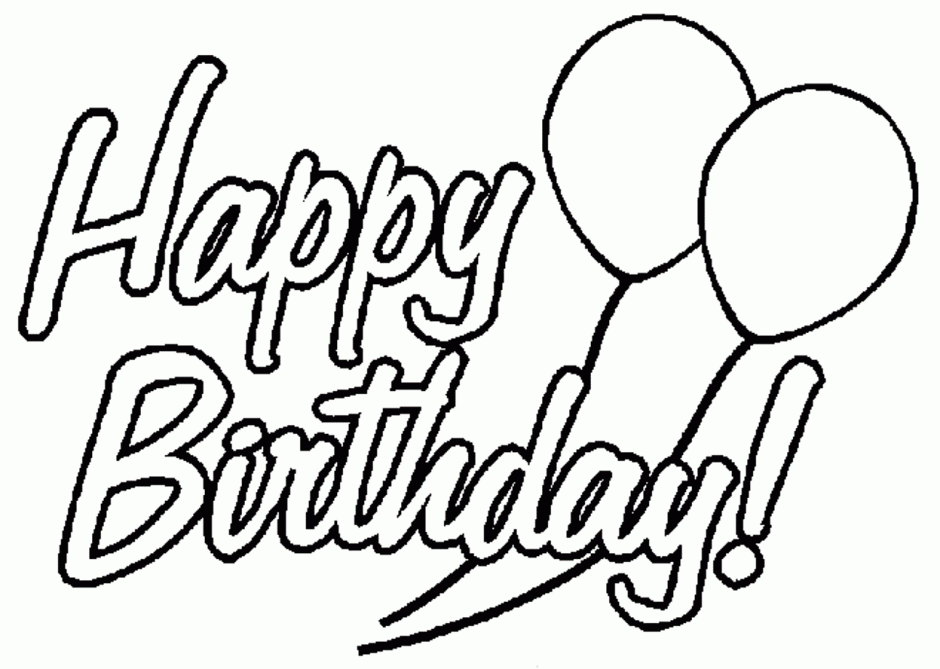 Birthday Coloring Pages Coloring Book Area Best Source For 275604 