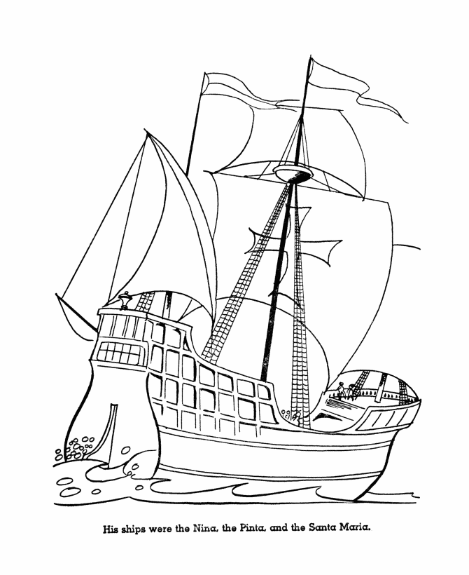 Columbus Day | Coloring - Part 2