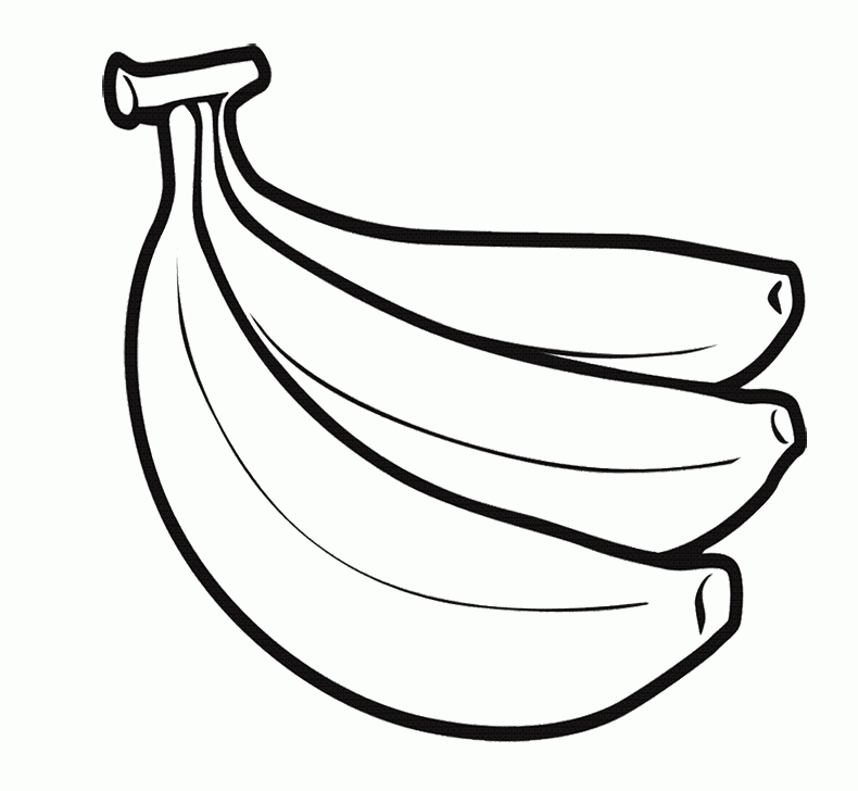 Fruit Coloring Pages  Bananas Are Tasty And Great Coloring Page ...