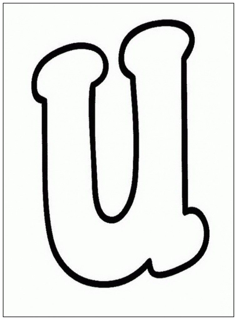 Lowercase Letter U Coloring For Kids - Kids Colouring Pages - Coloring Home